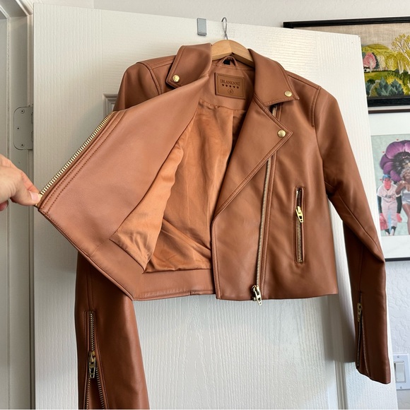 BLANK NYC Faux Leather Moto Jacket. Size: Small. Great condition - Picture 4 of 11